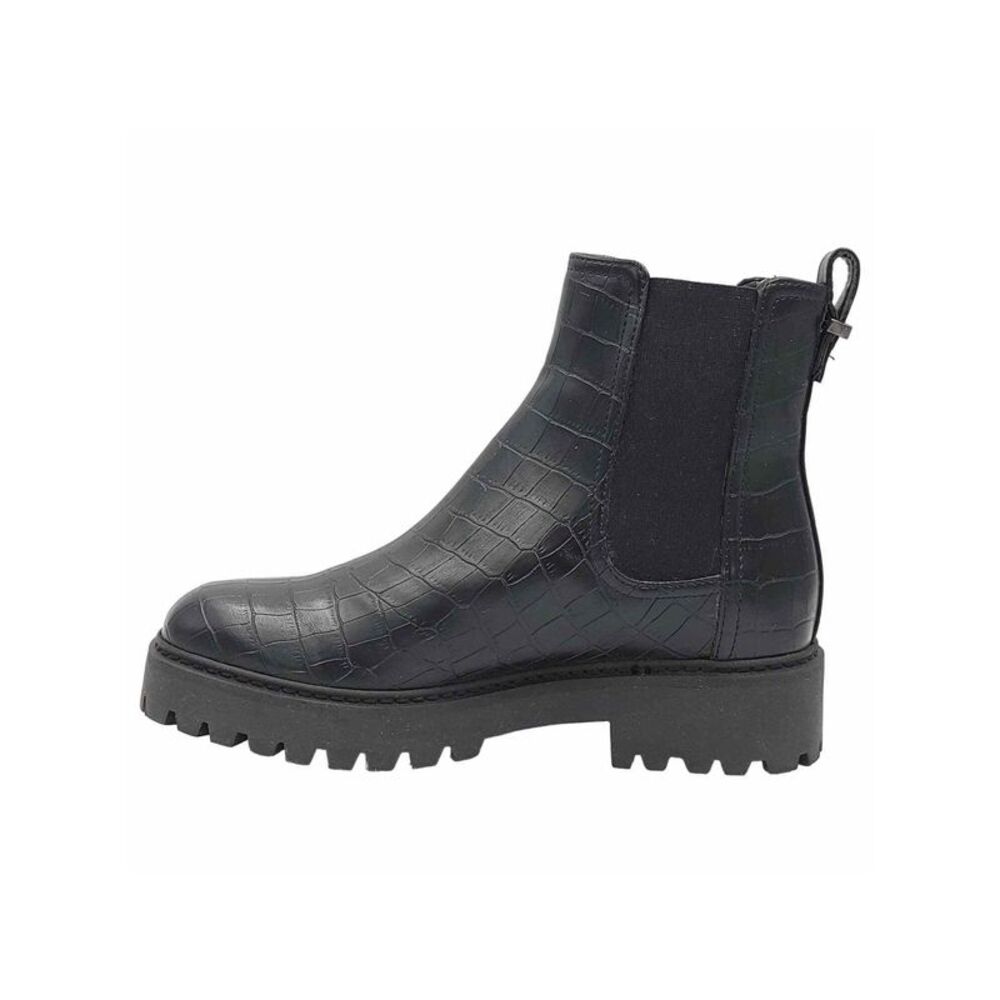 REACTION KENNETH COLE Womens Black Pull Tab Salt Lug Chelsea Toe Wedge Chelsea 9 - Picture 3 of 4
